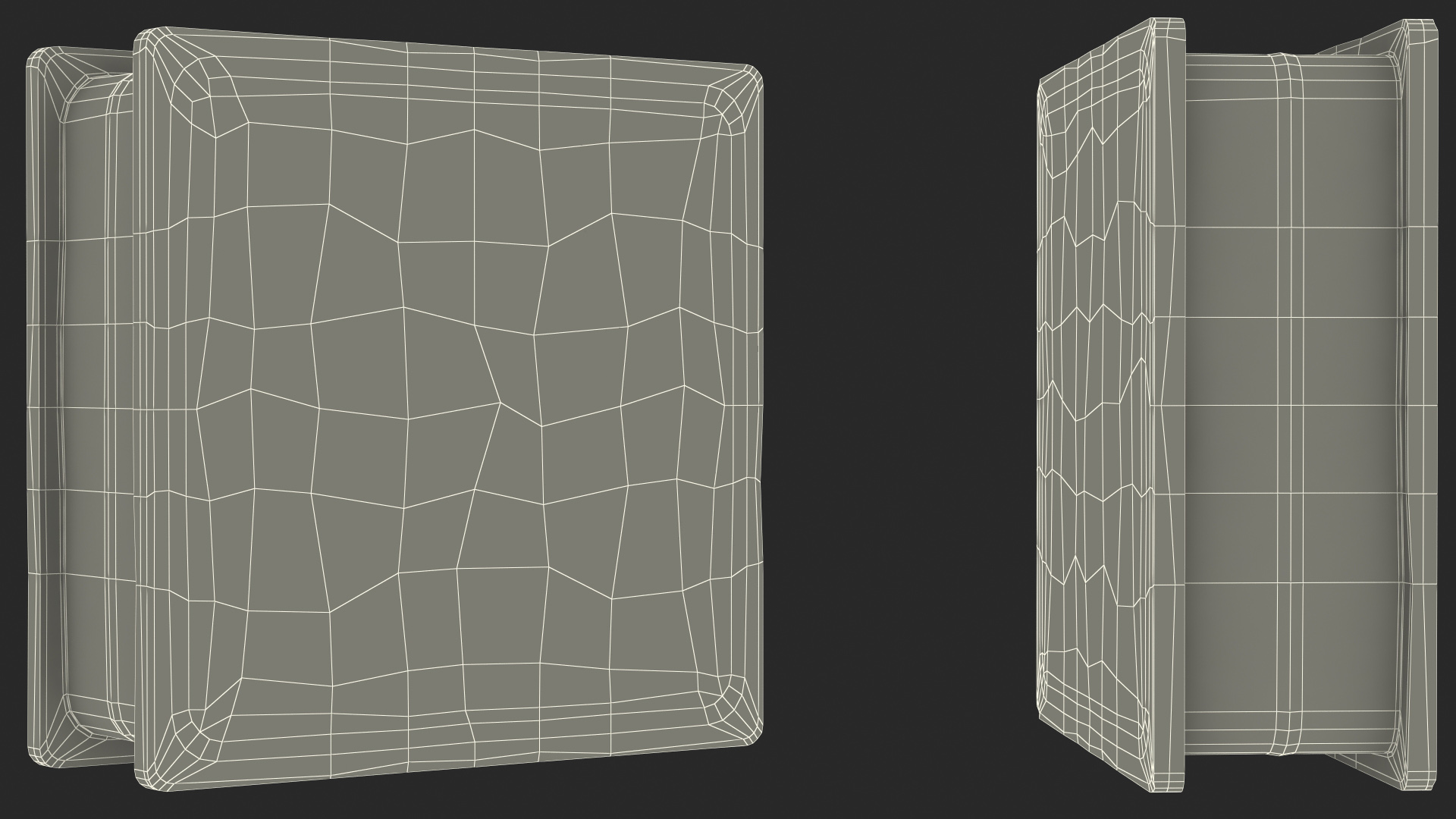 3D Blue Square Glass Block model