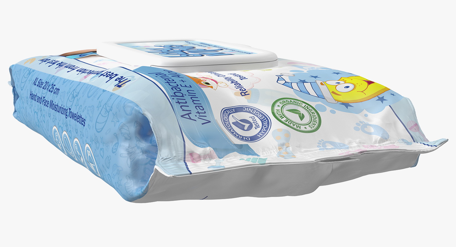 Baby Wet Wipes 3D model