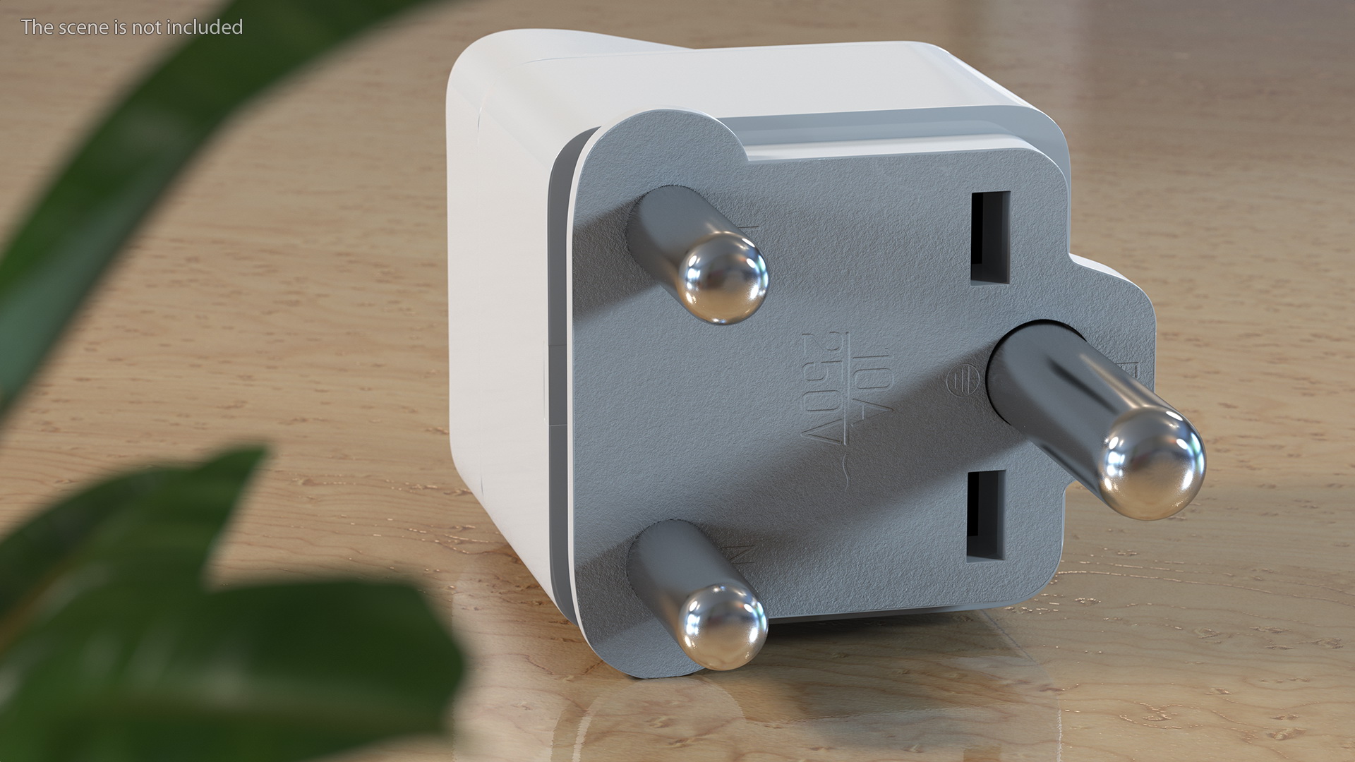 3D Type M Electrical Plug Adapter White