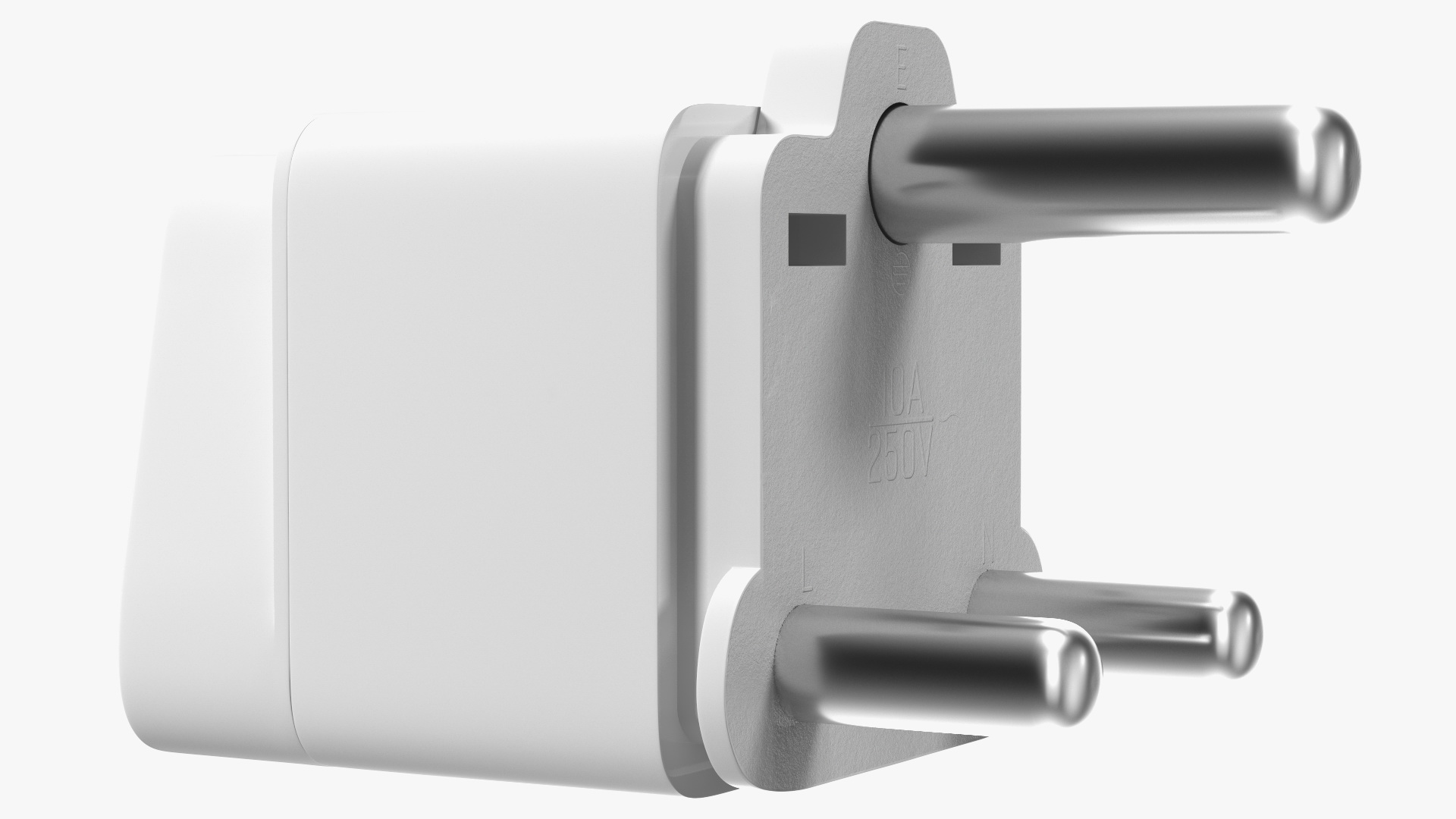 3D Type M Electrical Plug Adapter White