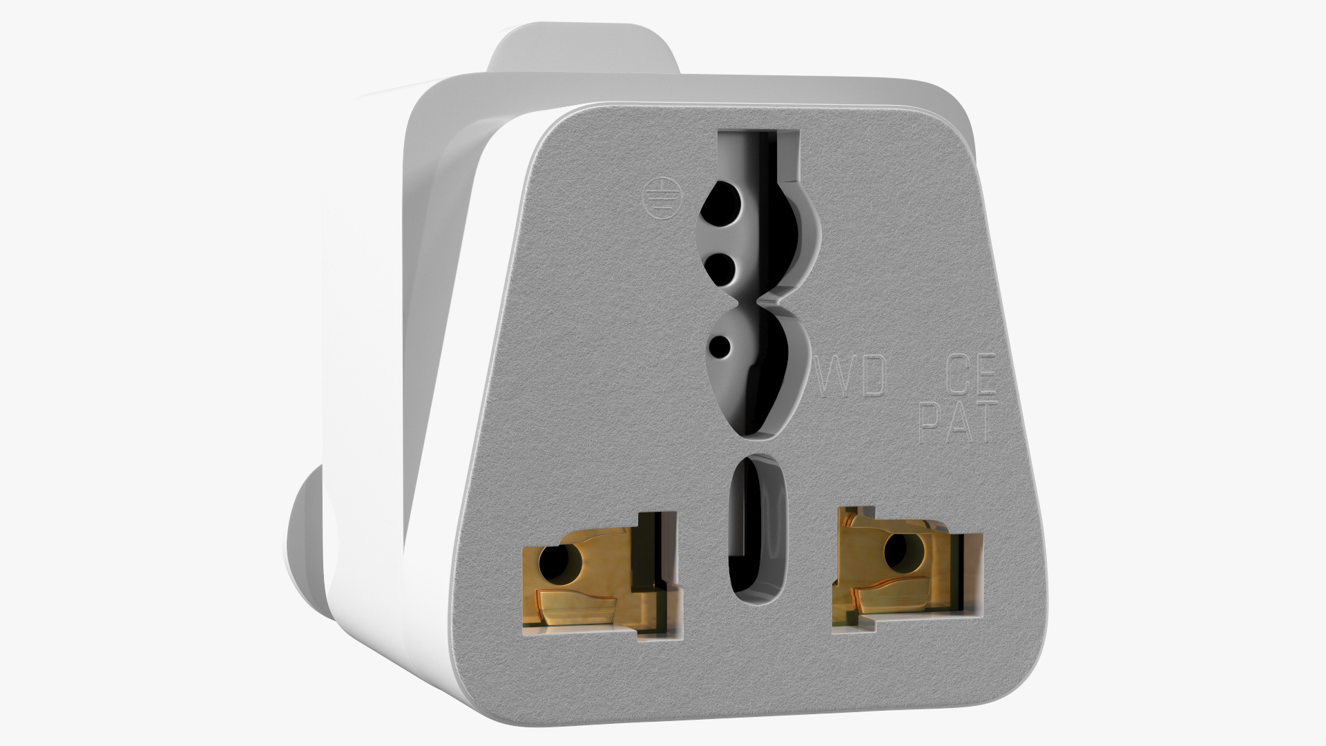 3D Type M Electrical Plug Adapter White