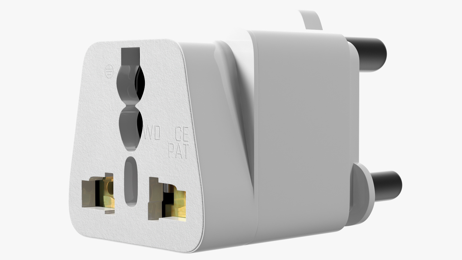 3D Type M Electrical Plug Adapter White