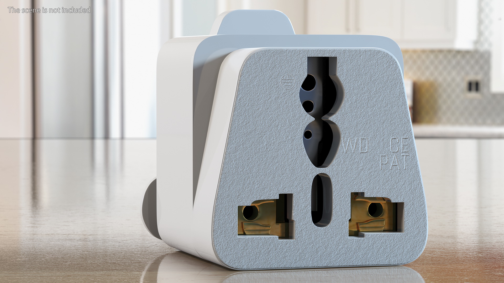 3D Type M Electrical Plug Adapter White