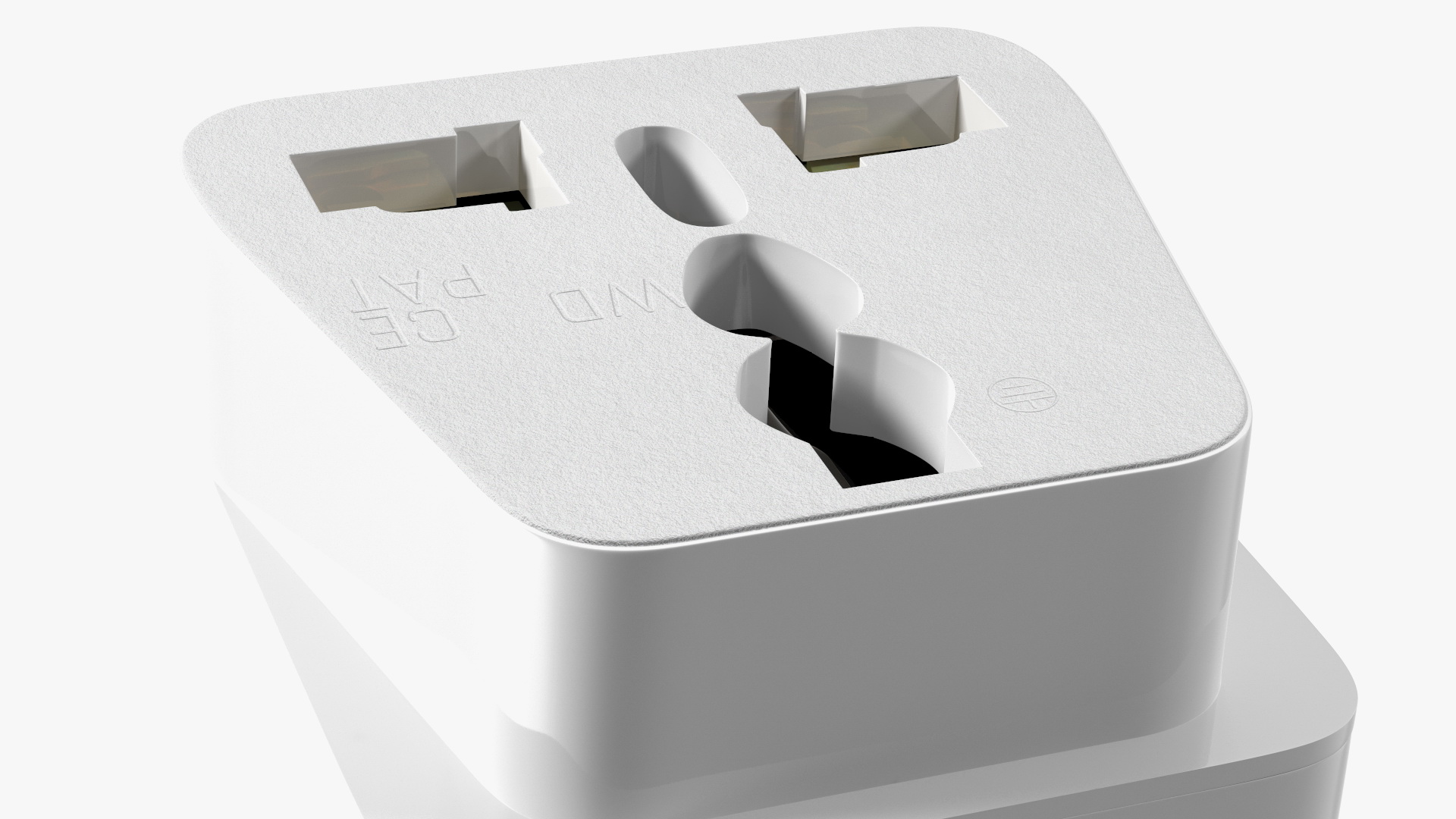 3D Type M Electrical Plug Adapter White