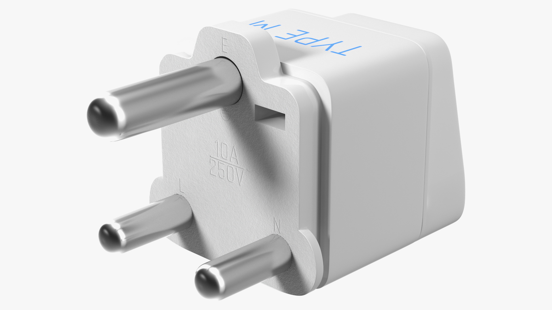 3D Type M Electrical Plug Adapter White