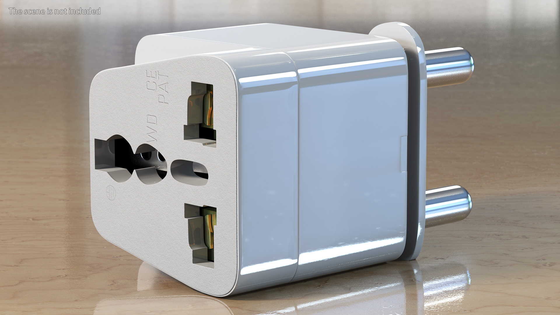 3D Type M Electrical Plug Adapter White