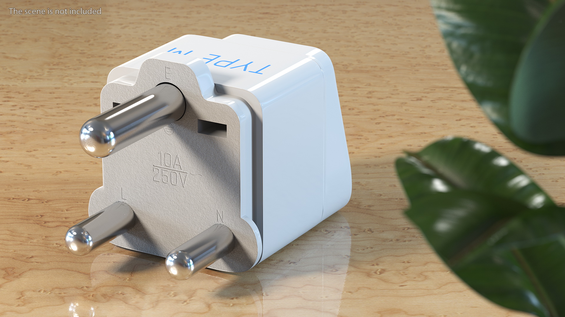 3D Type M Electrical Plug Adapter White