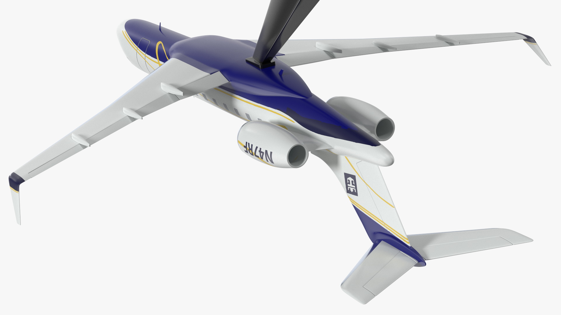 3D model Bombardier Global 6000 Scale Model with Stand