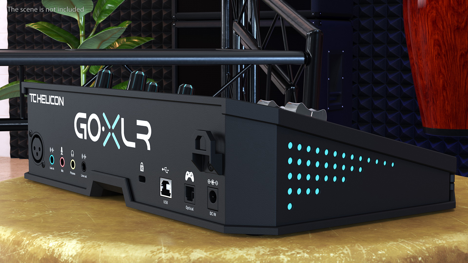 3D Online Broadcaster Platform GoXLR Lights On model