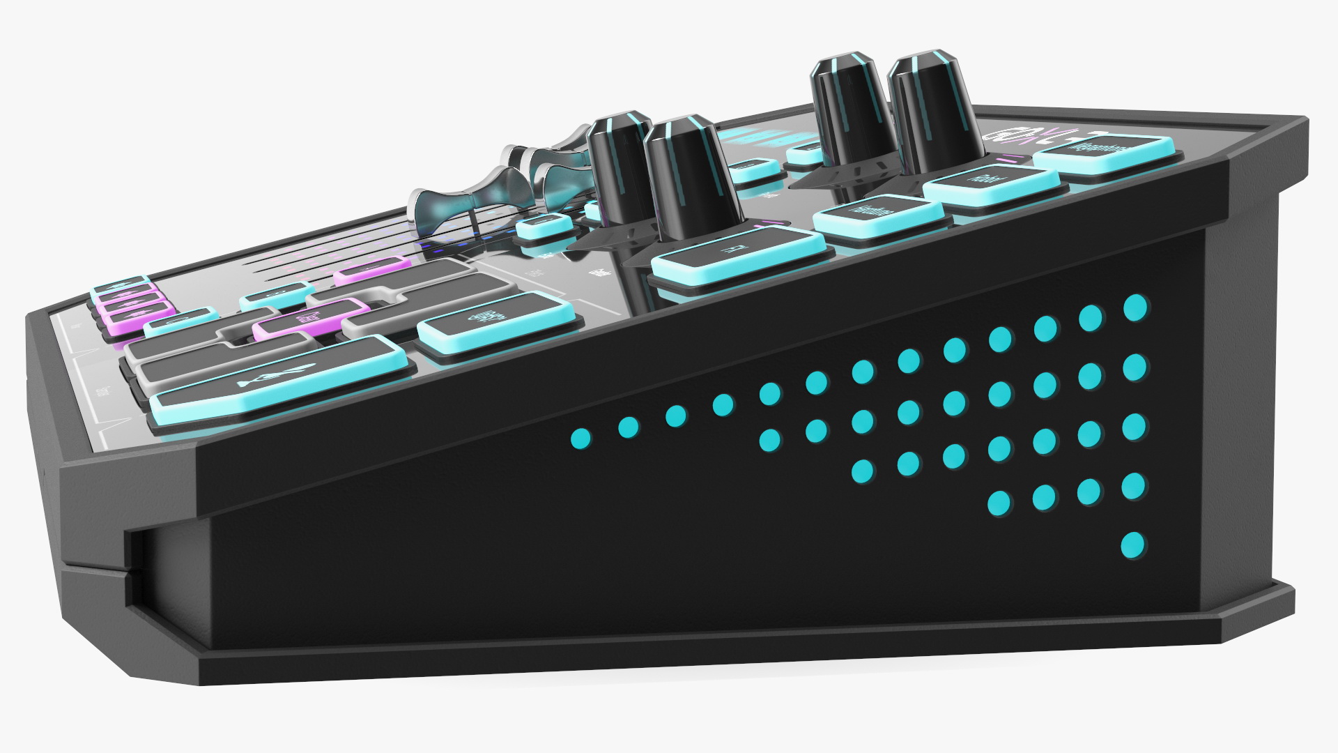 3D Online Broadcaster Platform GoXLR Lights On model