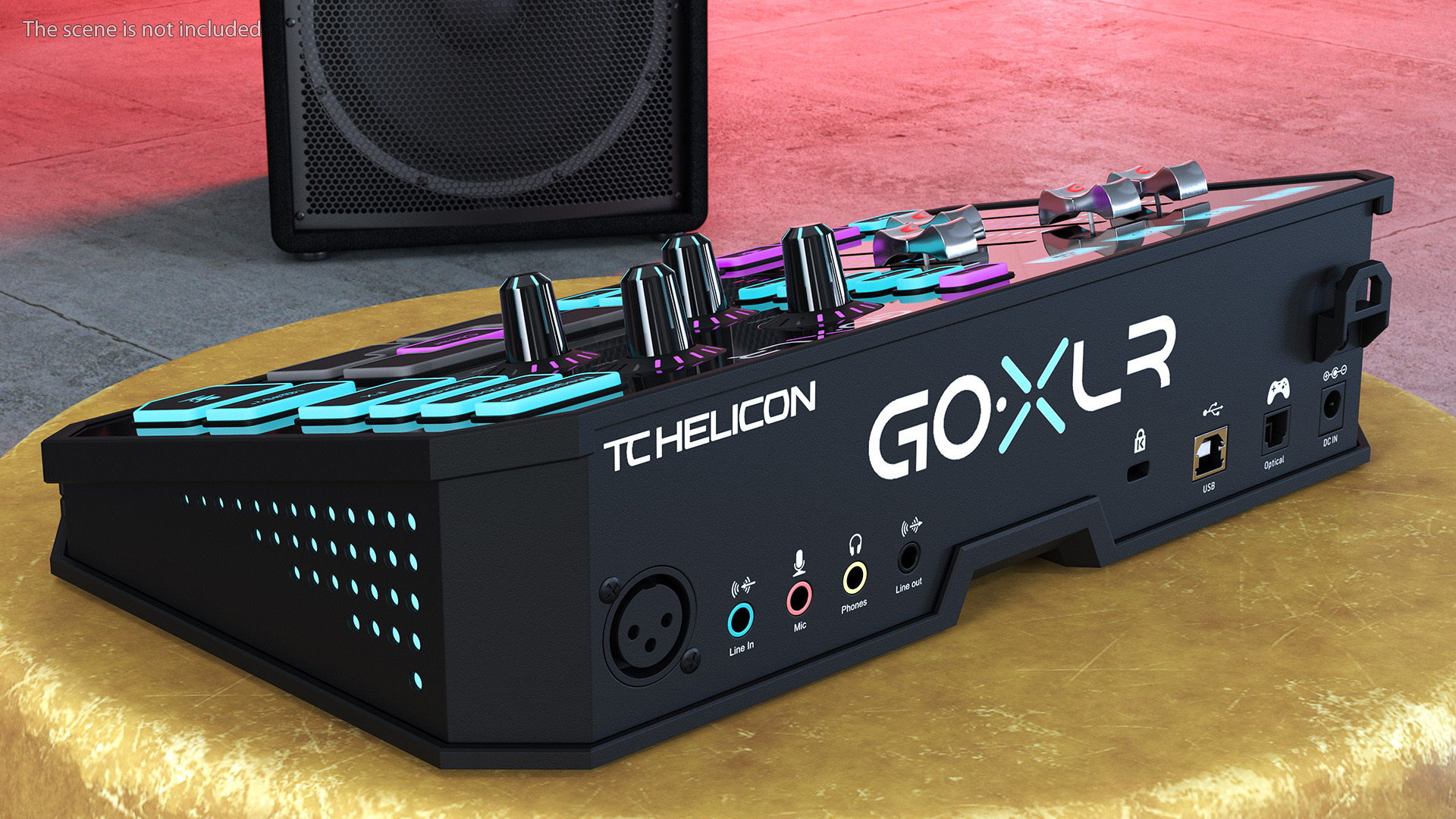 3D Online Broadcaster Platform GoXLR Lights On model