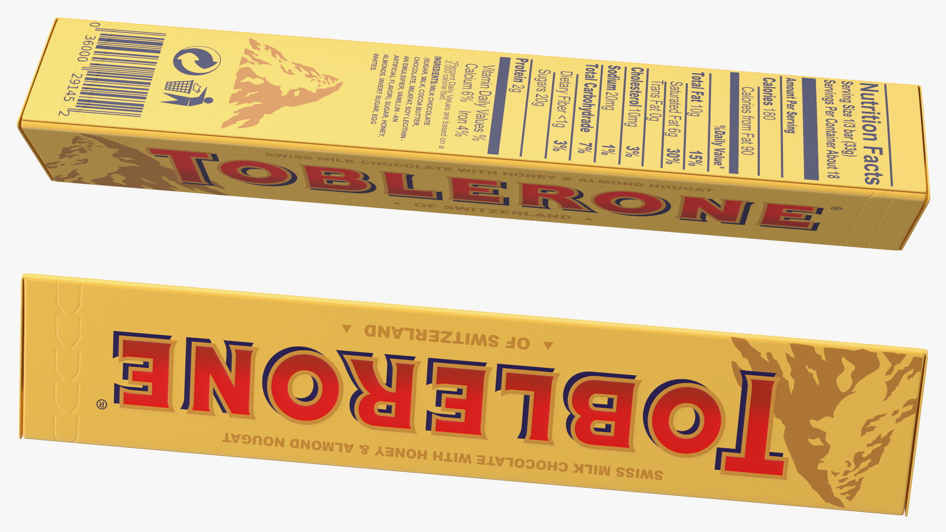 Toblerone Milk Chocolate Package 3D