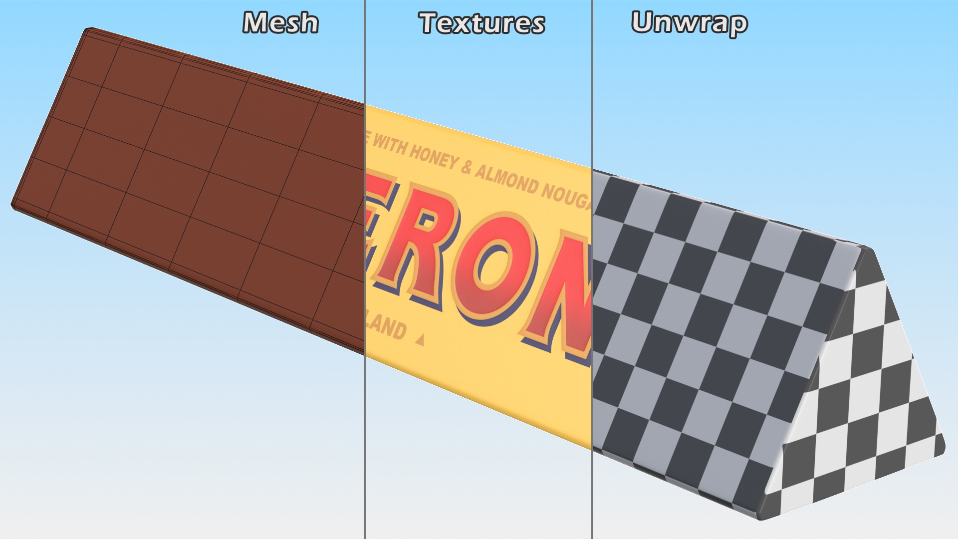 Toblerone Milk Chocolate Package 3D
