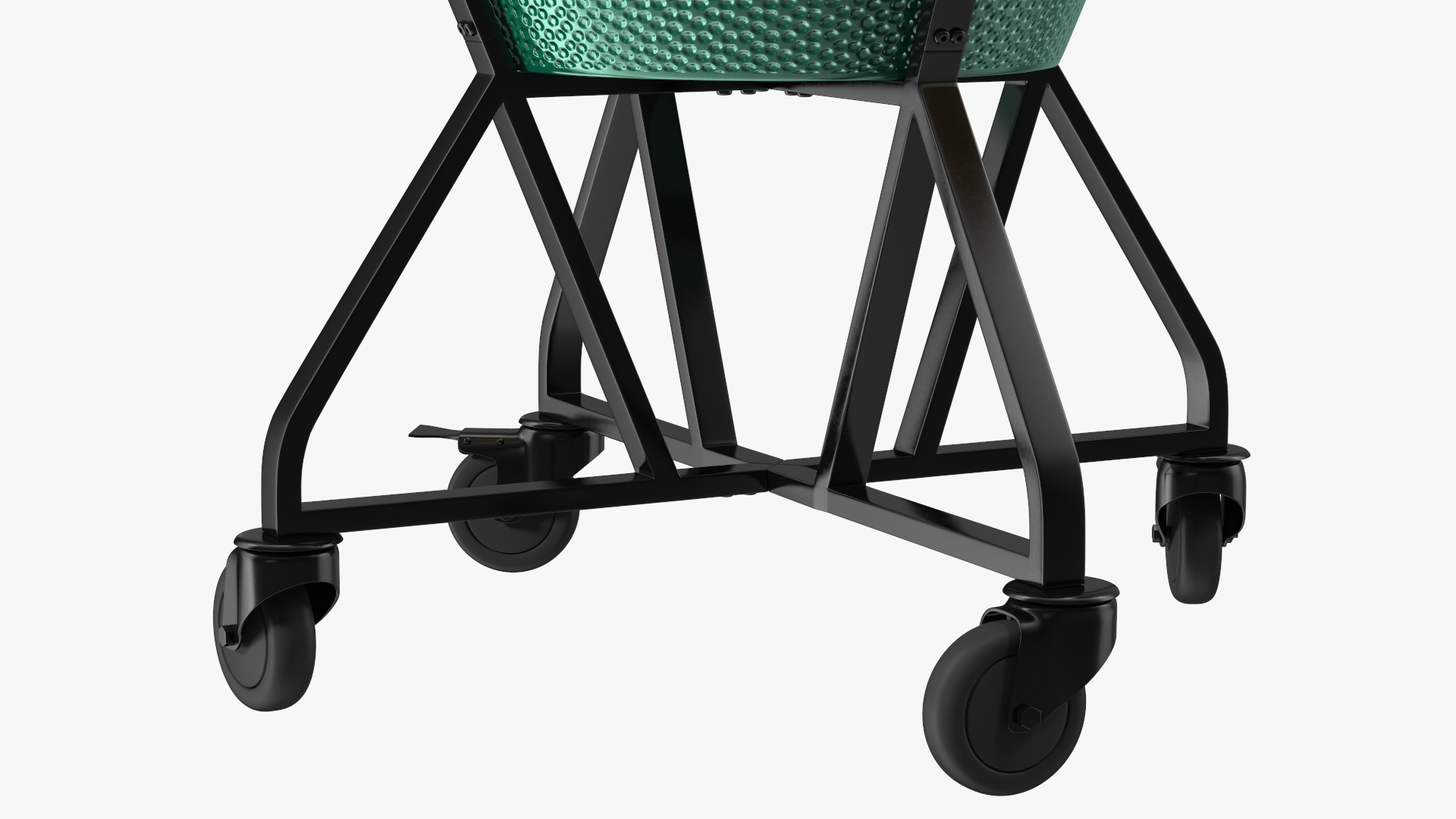 3D Big Green Egg Barbecue Grill Open model