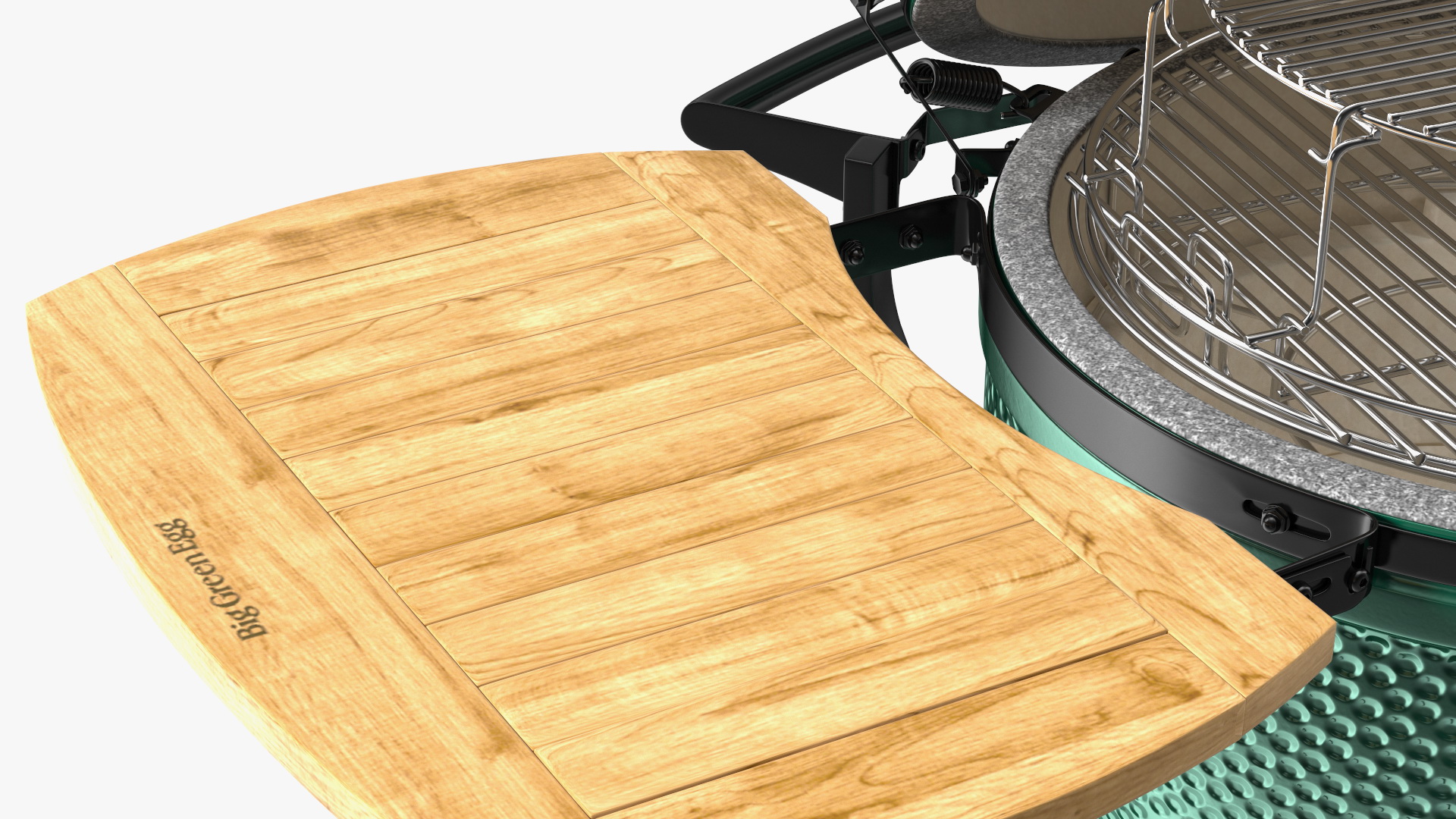3D Big Green Egg Barbecue Grill Open model