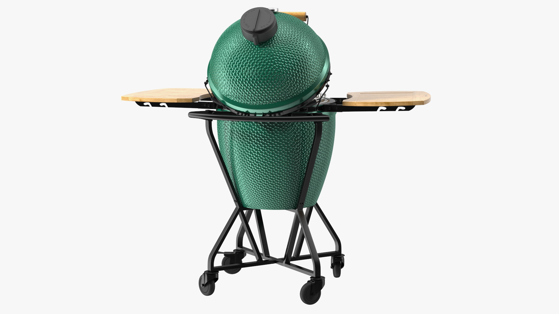 3D Big Green Egg Barbecue Grill Open model