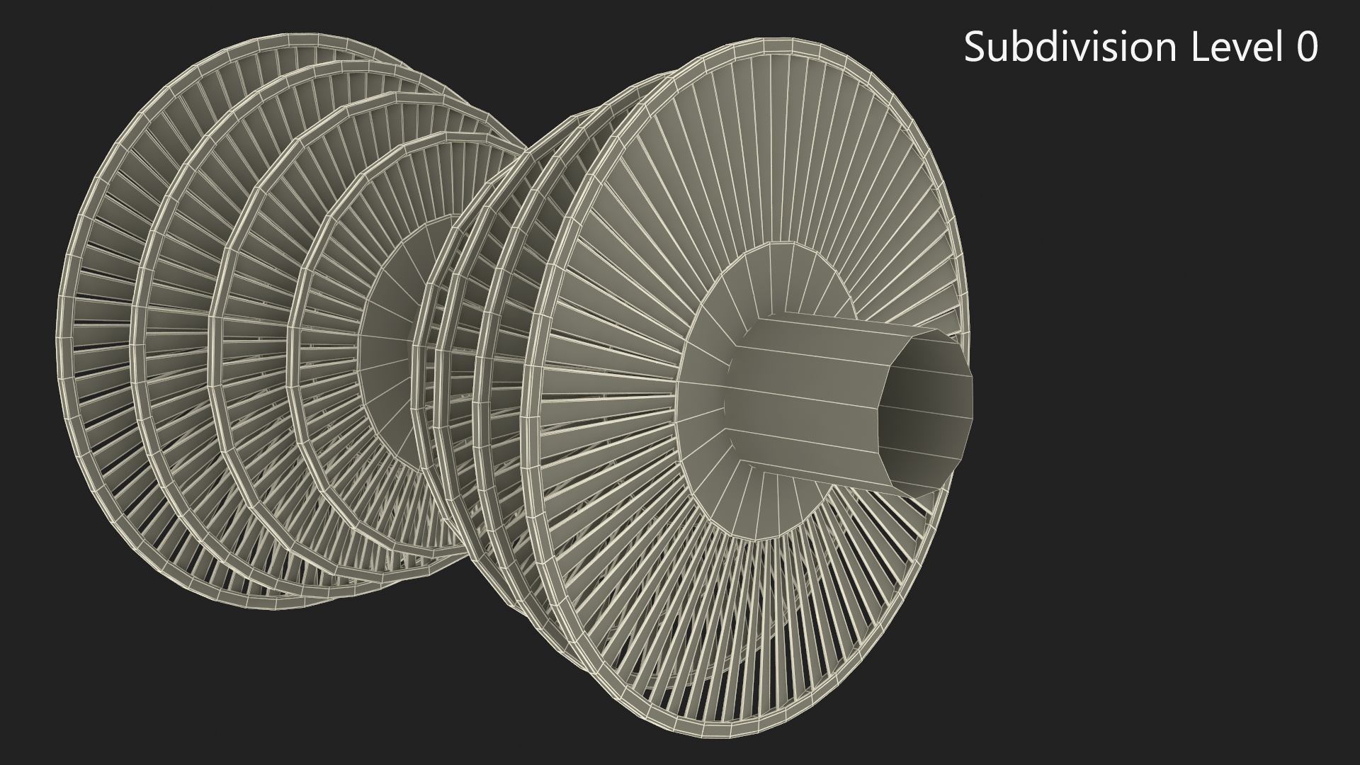 Steam Turbine Impeller 3D