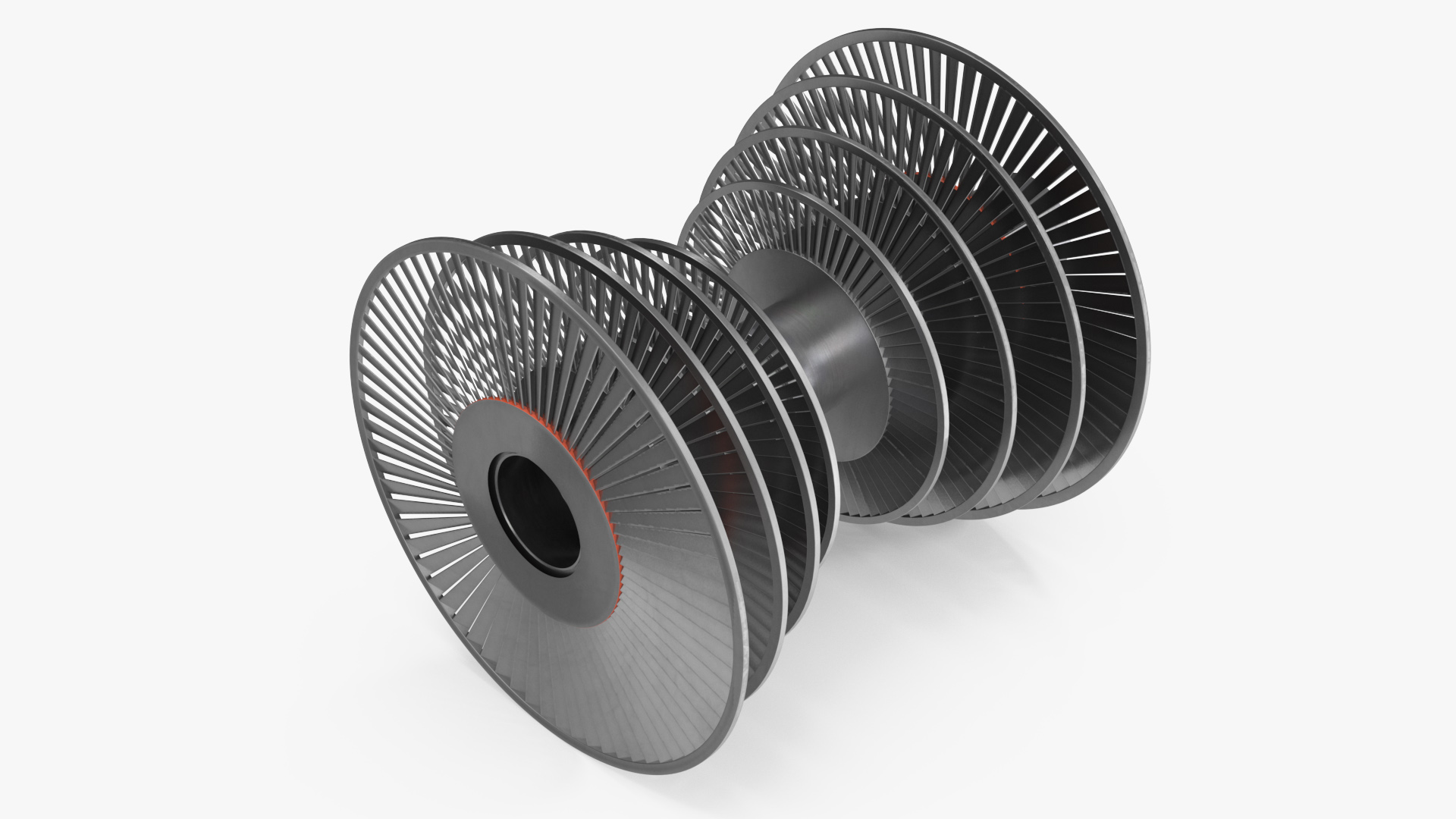 Steam Turbine Impeller 3D