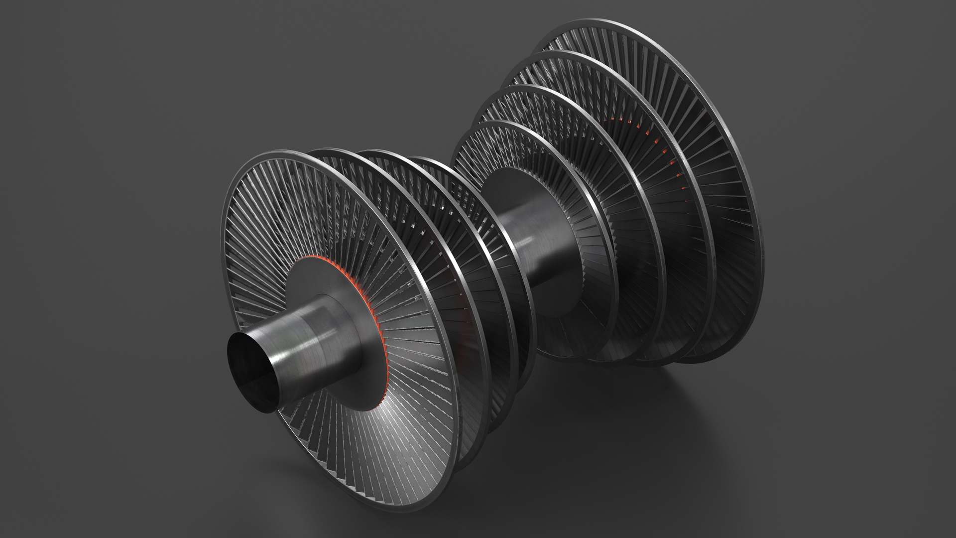 Steam Turbine Impeller 3D