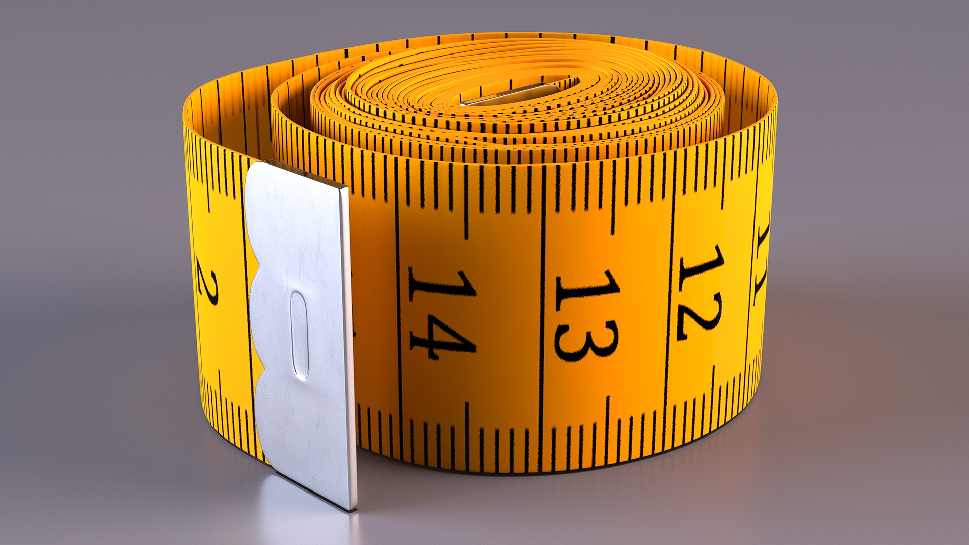 Rolled Orange Tailoring Meter 3D model