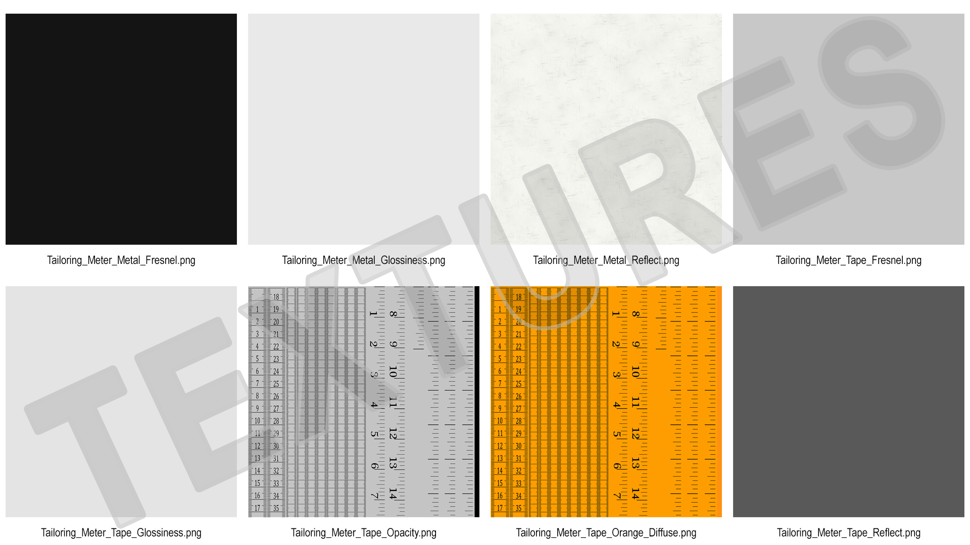 Rolled Orange Tailoring Meter 3D model