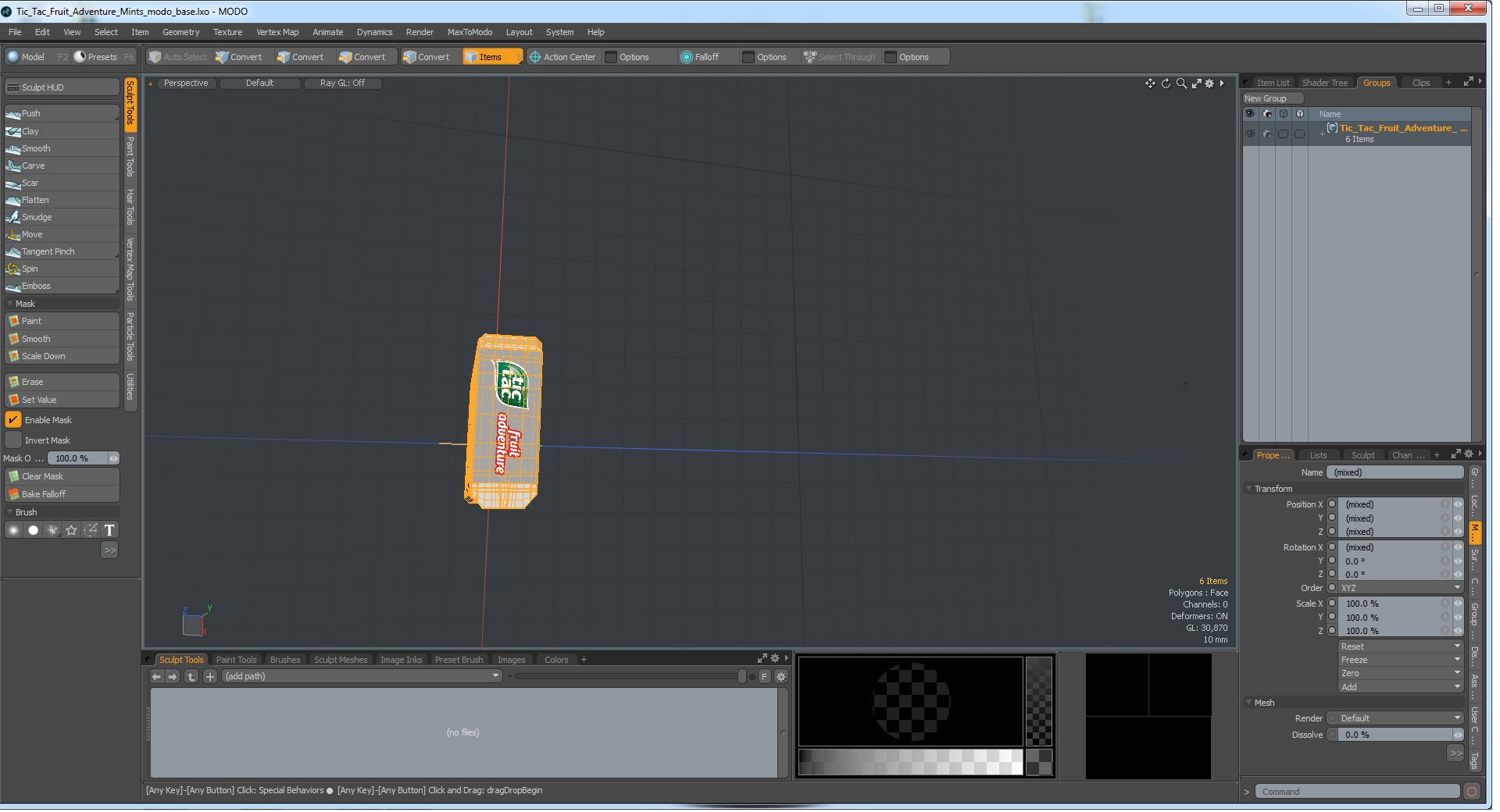 Tic Tac Fruit Adventure Mints 3D model