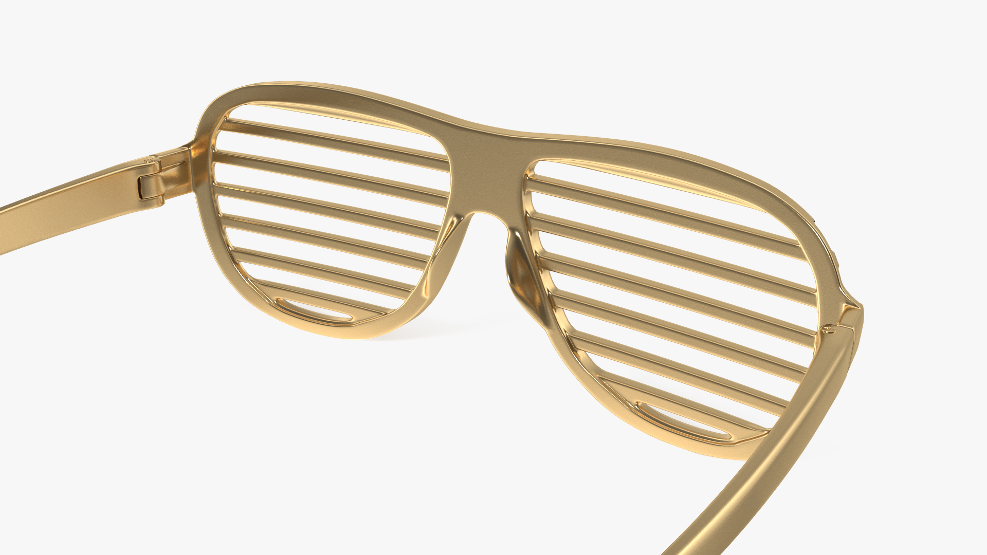 Shutter Shades Gold Glasses 3D