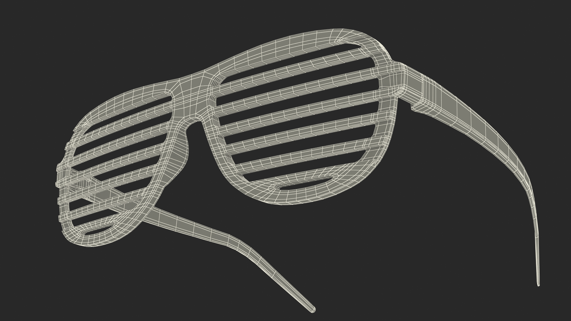Shutter Shades Gold Glasses 3D