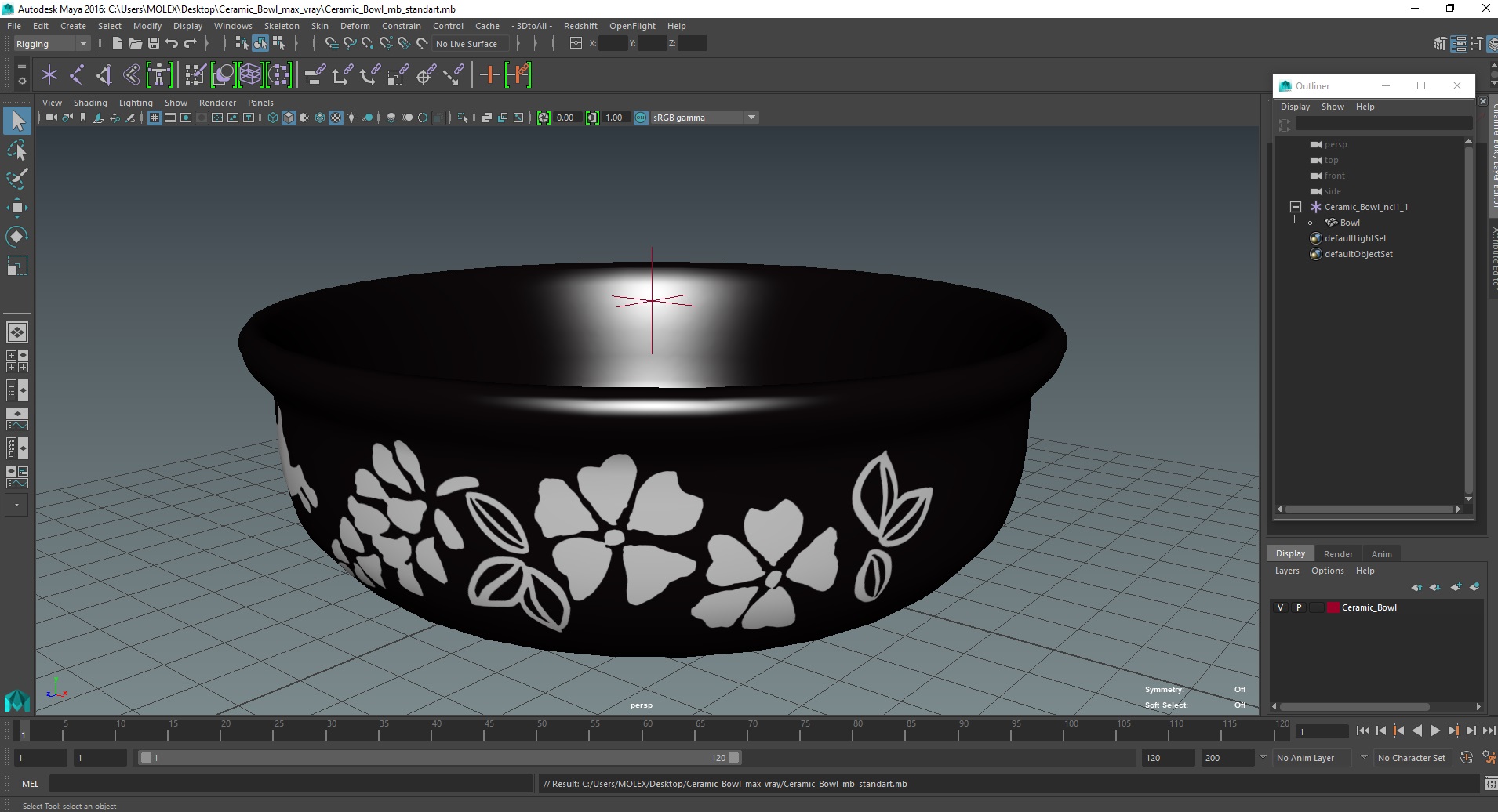 Ceramic Bowl 3D