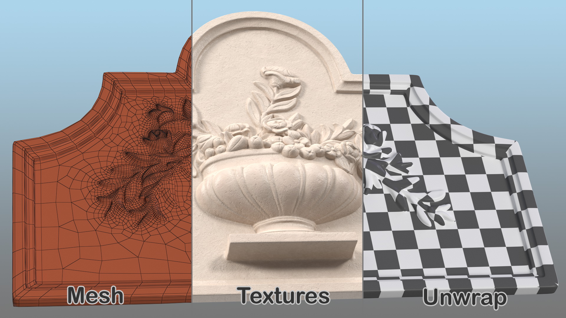 3D Hanging Wall Decor Della Robbia