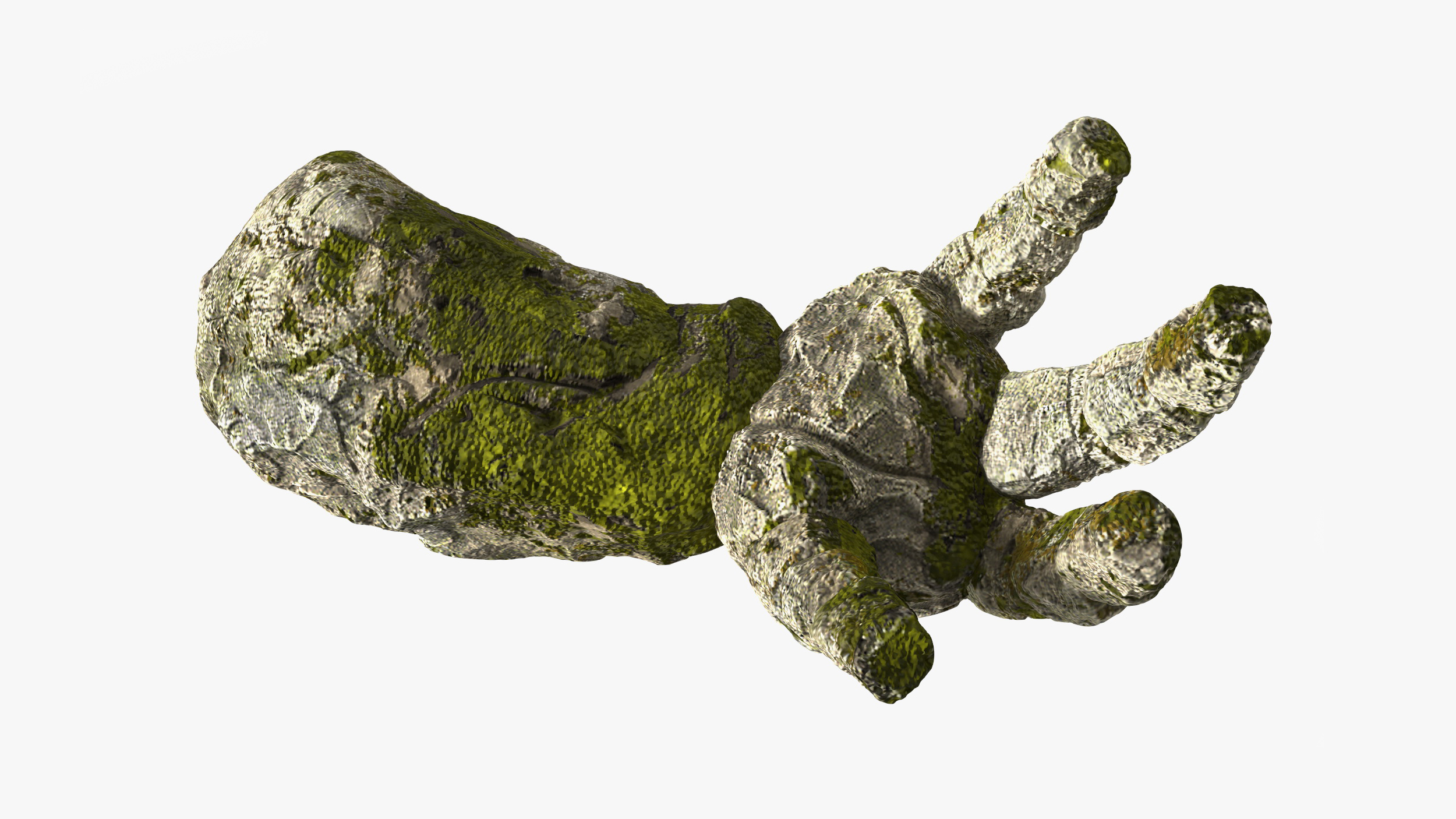 Stone Golem Hand Rigged for Cinema 4D 3D