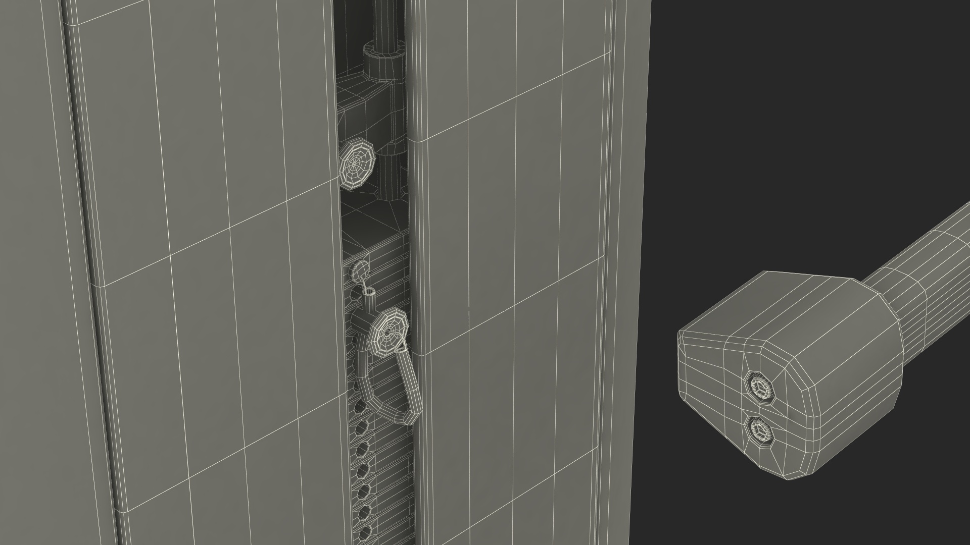 3D Black Prone Leg Curl Trainer model