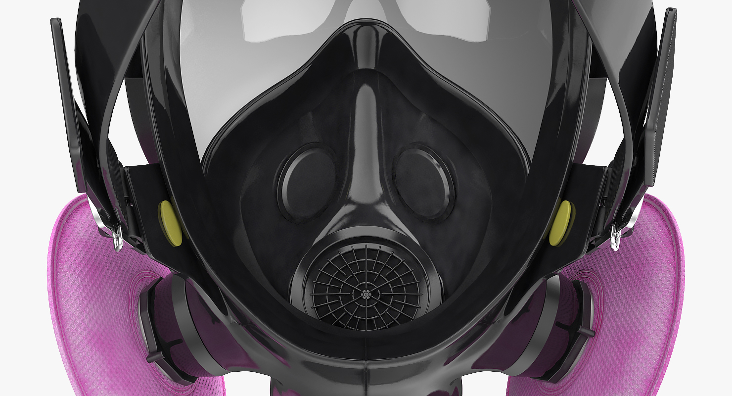 Full Face Respirator Gas Mask 3D model