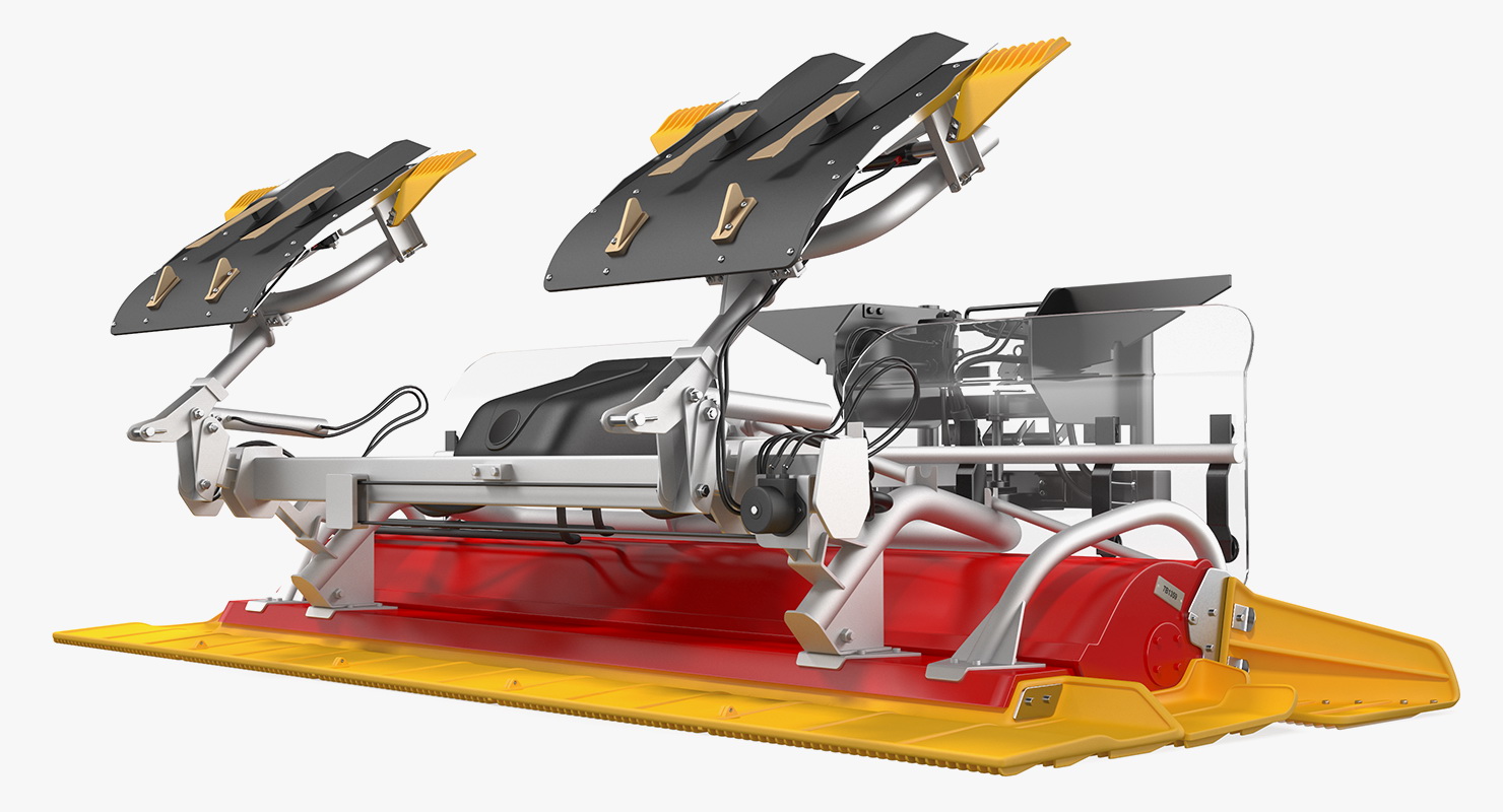 3D model Trail Snow Groomer Rigged