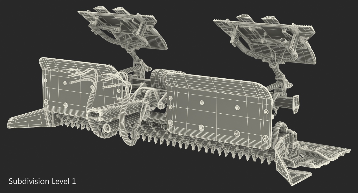 3D model Trail Snow Groomer Rigged
