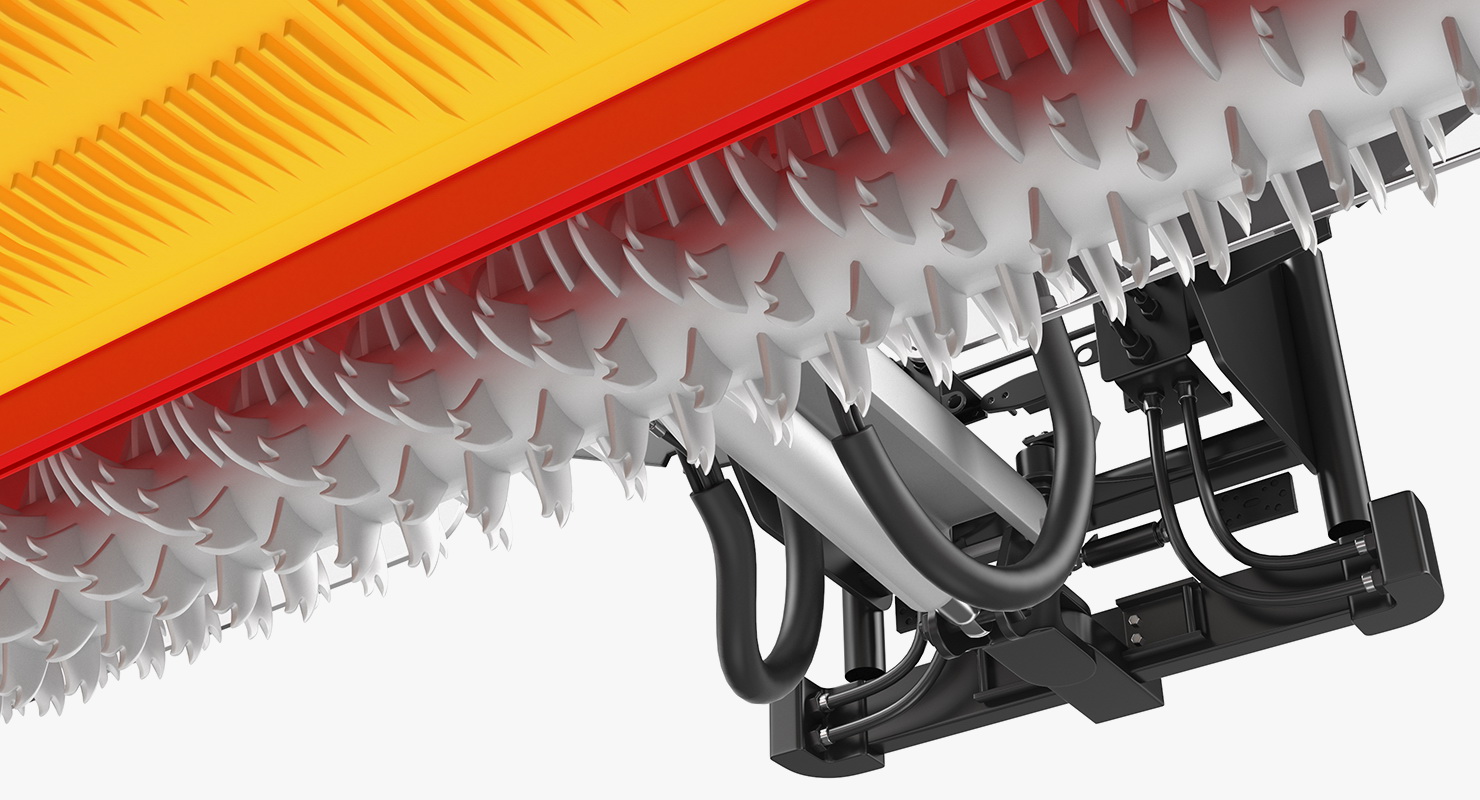 3D model Trail Snow Groomer Rigged