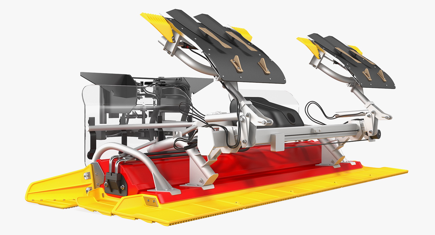 3D model Trail Snow Groomer Rigged