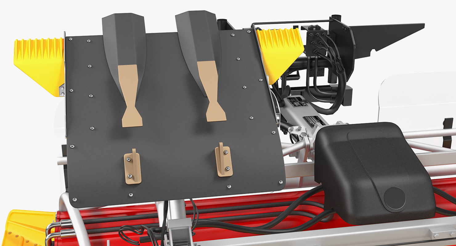 3D model Trail Snow Groomer Rigged