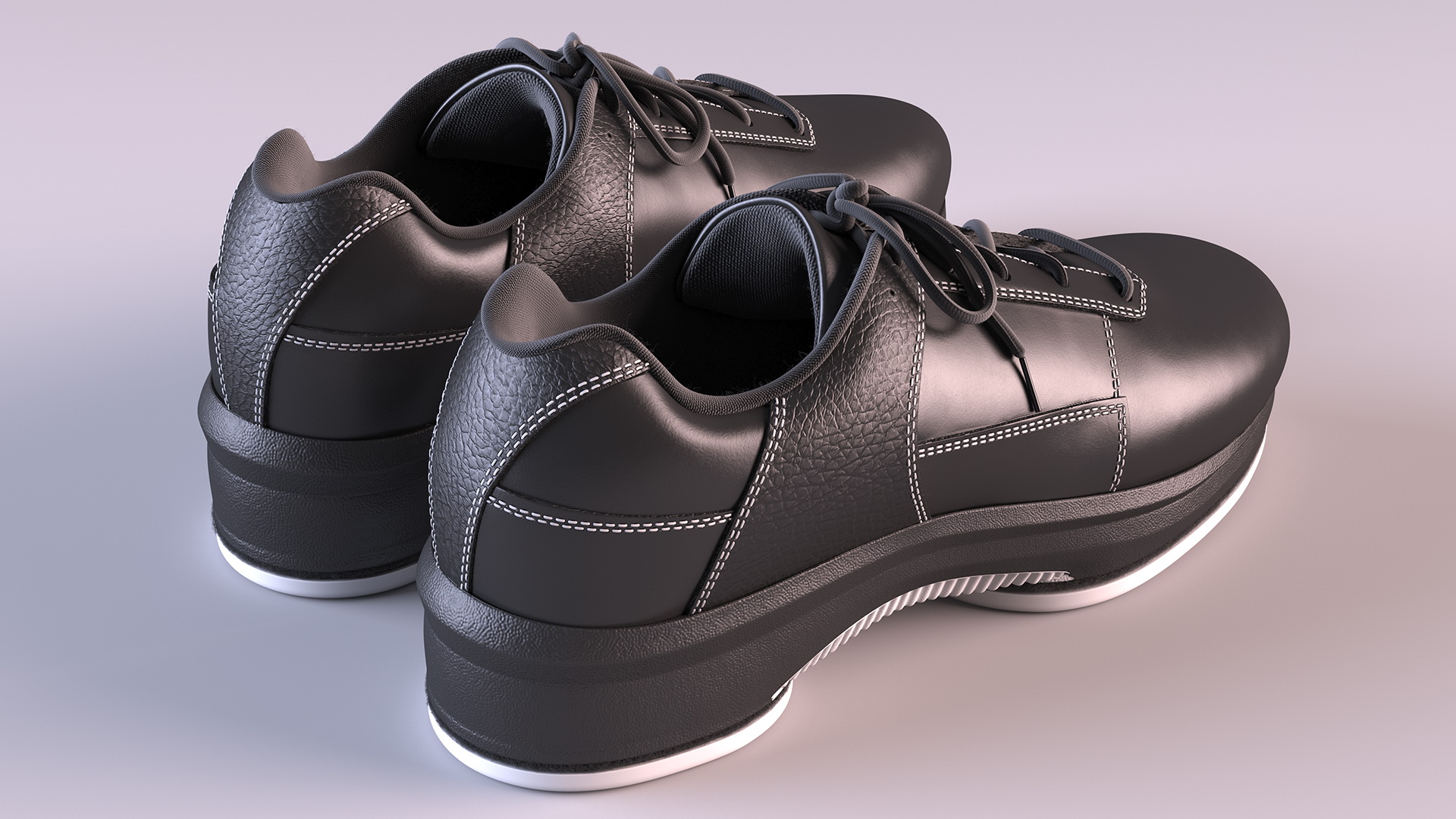 Curling Shoes Fur 3D