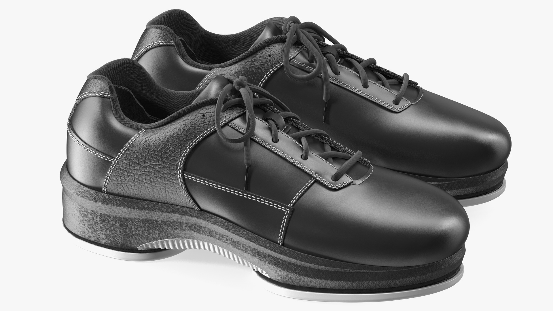 Curling Shoes Fur 3D