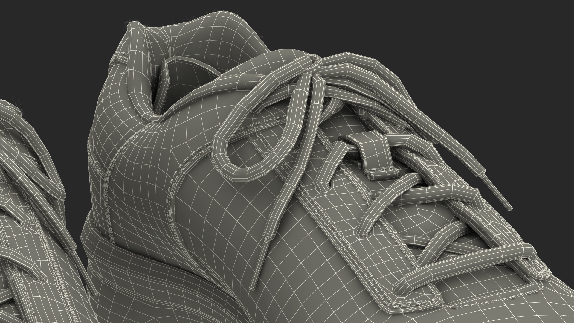 Curling Shoes Fur 3D
