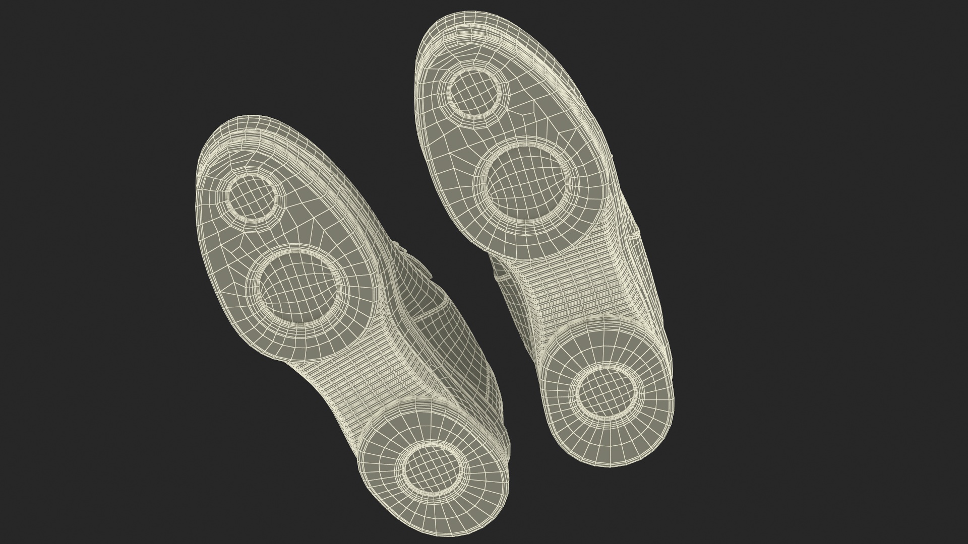 Curling Shoes Fur 3D