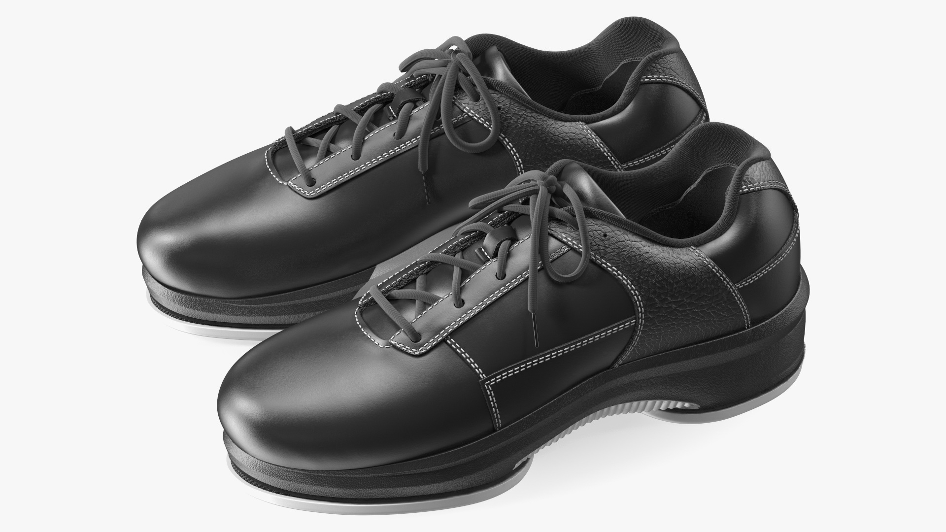 Curling Shoes Fur 3D