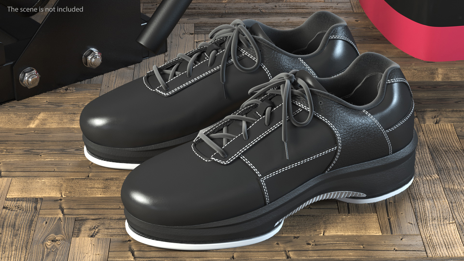 Curling Shoes Fur 3D
