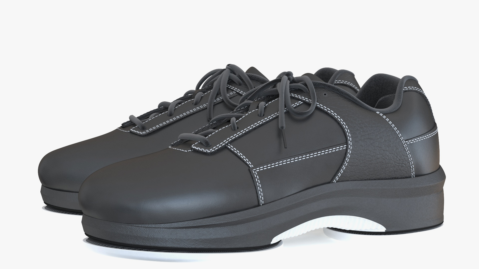 Curling Shoes Fur 3D