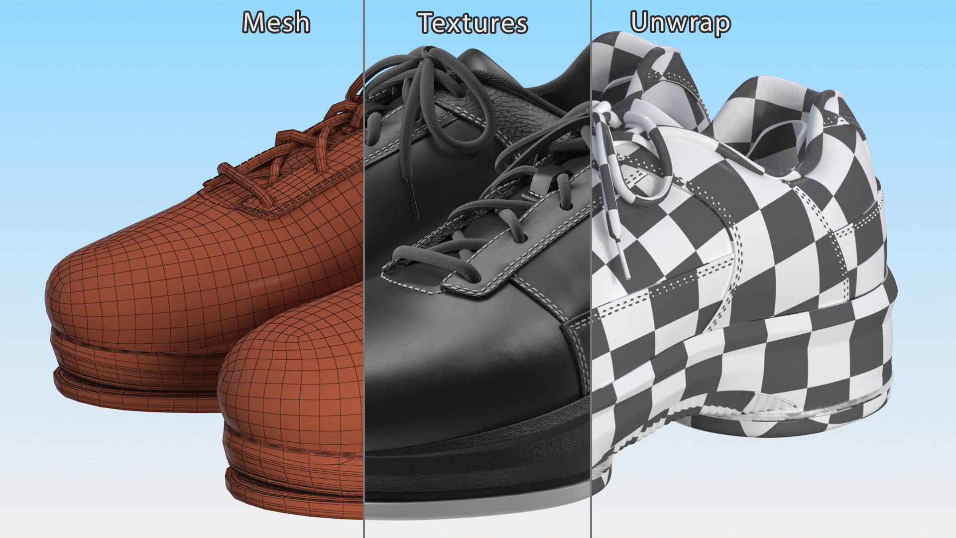 Curling Shoes Fur 3D