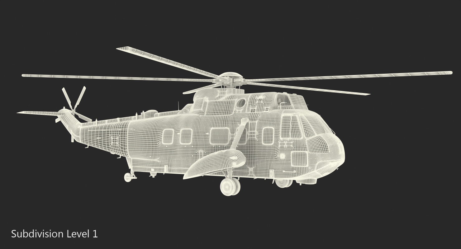 3D Marine One Hellicopter Carrying the US President model