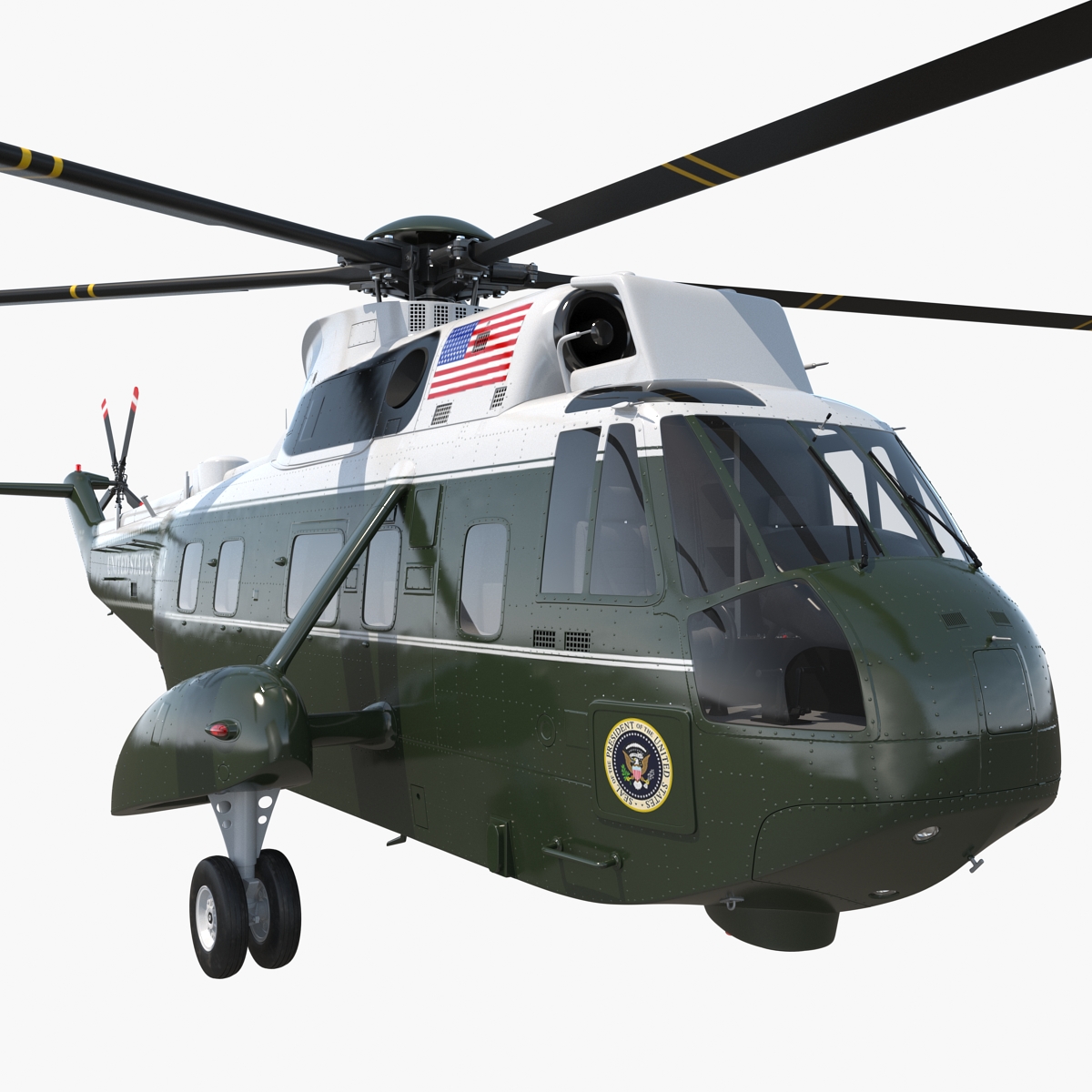 Marine One Hellicopter Carrying the US President, view 3