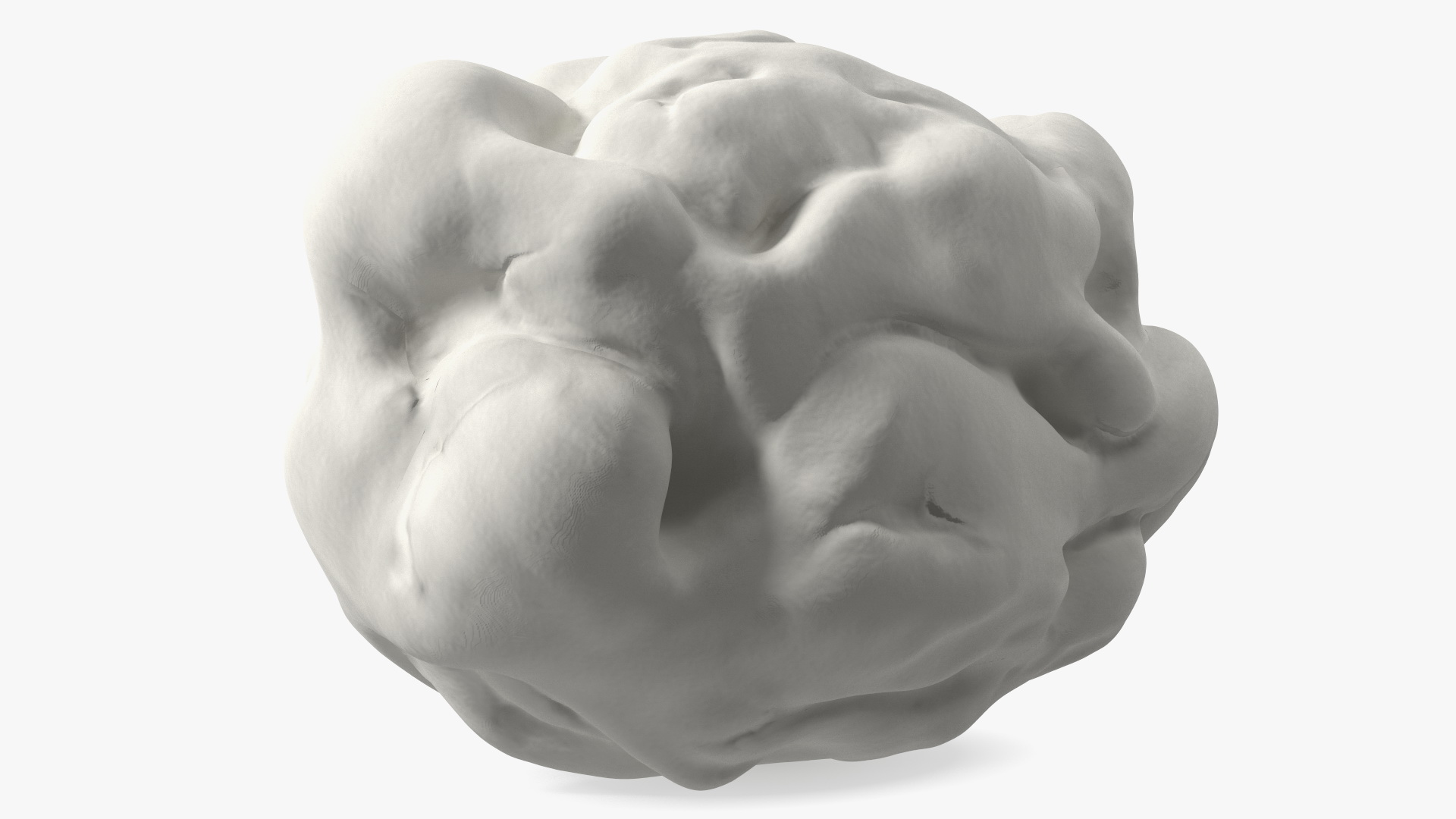3D Chewed Bubble Gum White model