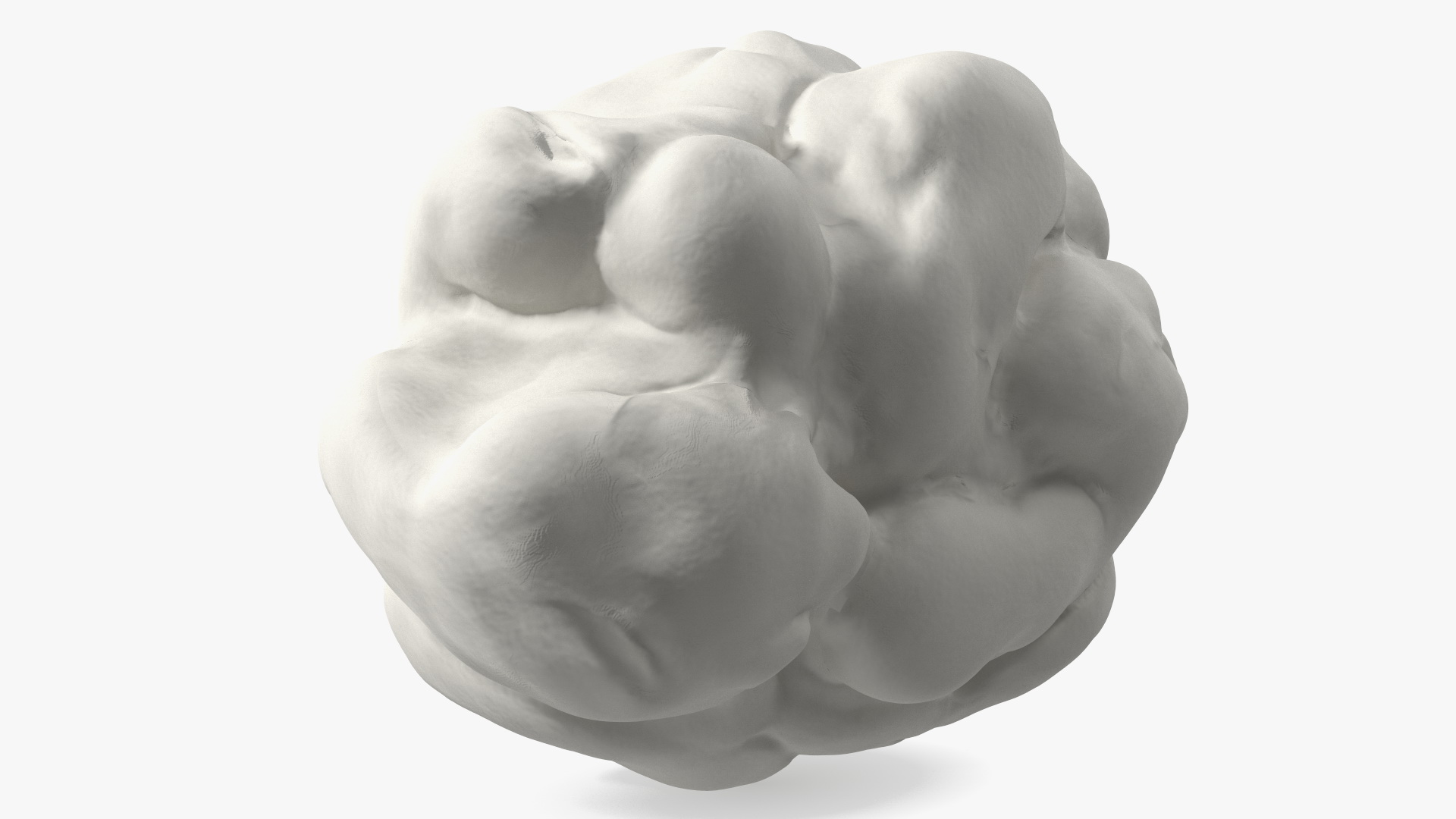 3D Chewed Bubble Gum White model